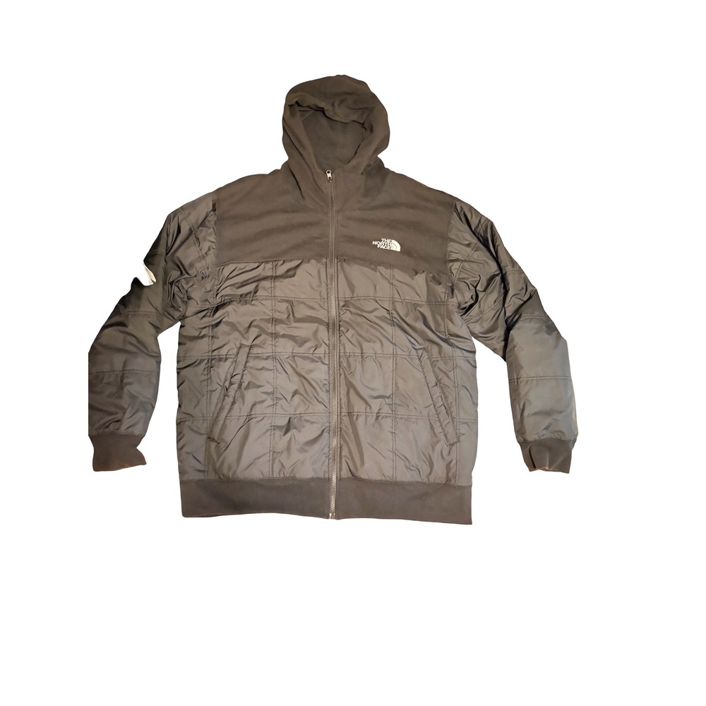 The North Face Hybrid Fleece Quilted Jacket Mens 2XL Black